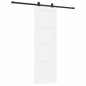 Porta scorrevole vidaXL con set di hardware Bianco 73.5x211 cm Legno massello in pino Porta scorrevole vidaXL con set di hardware Bianco 73.5x211 cm Legno massello in pino
