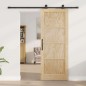 vidaXL Porta scorrevole con kit di montaggio 78x202 cm Legno massello Pino vidaXL Porta scorrevole con kit di montaggio 78x202 cm Legno massello Pino