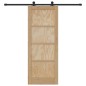 vidaXL Porta scorrevole con kit di montaggio 78x202 cm Legno massello Pino vidaXL Porta scorrevole con kit di montaggio 78x202 cm Legno massello Pino