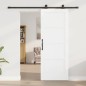 vidaXL Porta Scorrevole con Set Hardware Bianca 78x202 cm Legno Massiccio Pino vidaXL Porta Scorrevole con Set Hardware Bianca 78x202 cm Legno Massiccio Pino