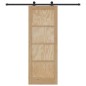 Porta scorrevole vidaXL con set di hardware 78x211 cm legno massello di pino