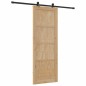 Porta scorrevole vidaXL con set di hardware 78x211 cm legno massello di pino
