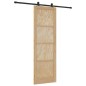 Porta scorrevole vidaXL con set di hardware 78x232 cm Legno massello di pino Porta scorrevole vidaXL con set di hardware 78x232 cm Legno massello di pino