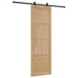 Porta scorrevole vidaXL con set di hardware 78x232 cm Legno massello di pino Porta scorrevole vidaXL con set di hardware 78x232 cm Legno massello di pino