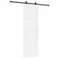 Porta scorrevole vidaXL con set di ferramenta bianca 78x232 cm in legno massello di pino Porta scorrevole vidaXL con set di ferramenta bianca 78x232 cm in legno massello di pino