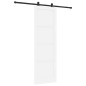 Porta scorrevole vidaXL con set di ferramenta bianca 78x232 cm in legno massello di pino Porta scorrevole vidaXL con set di ferramenta bianca 78x232 cm in legno massello di pino