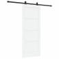porta scorrevole vidaXL con set di accessori bianco 83x202 cm legno massiccio pino porta scorrevole vidaXL con set di accessori bianco 83x202 cm legno massiccio pino