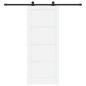 porta scorrevole vidaXL con set di accessori bianco 83x202 cm legno massiccio pino porta scorrevole vidaXL con set di accessori bianco 83x202 cm legno massiccio pino