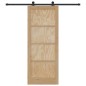 Porta scorrevole vidaXL con set di ferramenta 83x211 cm Legno massello di pino