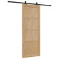 Porta scorrevole vidaXL con set di ferramenta 83x211 cm Legno massello di pino