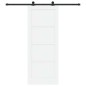 Porta scorrevole vidaXL con set di ferramenta Bianca 83x211 cm Legno massello Pino Porta scorrevole vidaXL con set di ferramenta Bianca 83x211 cm Legno massello Pino