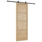 Porta scorrevole vidaXL con set hardware 83x232 cm Legno massello Pino Porta scorrevole vidaXL con set hardware 83x232 cm Legno massello Pino