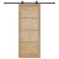 Porta scorrevole vidaXL con set hardware 86x211 cm in legno massello pino