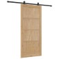 Porta scorrevole vidaXL con set di ferramenta 93x202 cm Legno Massello Pino Porta scorrevole vidaXL con set di ferramenta 93x202 cm Legno Massello Pino