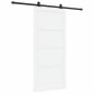 Porta scorrevole vidaXL con set di ferramenta bianco 93x202 cm legno massello pino Porta scorrevole vidaXL con set di ferramenta bianco 93x202 cm legno massello pino
