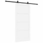 Porta scorrevole vidaXL con set di ferramenta bianco 93x202 cm legno massello pino Porta scorrevole vidaXL con set di ferramenta bianco 93x202 cm legno massello pino