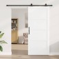 Porta scorrevole vidaXL con set di accessori Bianca 93x211 cm Legno massello di pino Porta scorrevole vidaXL con set di accessori Bianca 93x211 cm Legno massello di pino