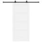 Porta scorrevole vidaXL con set di accessori Bianca 93x211 cm Legno massello di pino Porta scorrevole vidaXL con set di accessori Bianca 93x211 cm Legno massello di pino