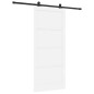 Porta scorrevole vidaXL con set di accessori Bianca 93x211 cm Legno massello di pino Porta scorrevole vidaXL con set di accessori Bianca 93x211 cm Legno massello di pino