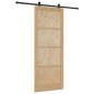 Porta scorrevole vidaXL con set hardware 93x232 cm legno massello pino