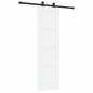 Porta Scorrevole vidaXL con Set di Ferramenta "ORKDAL" in Legno Massello di Pino Bianco Porta Scorrevole vidaXL con Set di Ferramenta "ORKDAL" in Legno Massello di Pino Bianco