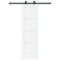 Porta Scorrevole vidaXL con Set di Ferramenta "ORKDAL" in Legno Massello di Pino Bianco Porta Scorrevole vidaXL con Set di Ferramenta "ORKDAL" in Legno Massello di Pino Bianco
