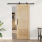 vidaXL Porta Scorrevole con Set di Ferramenta 'ORKDAL'in Legno Massello di Pino vidaXL Porta Scorrevole con Set di Ferramenta 'ORKDAL'in Legno Massello di Pino