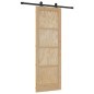 vidaXL Porta Scorrevole con Set di Ferramenta 'ORKDAL'in Legno Massello di Pino
