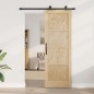 vidaXL Porta Scorrevole con Set di Ferramenta 'ORKDAL'in Legno Massello di Pino