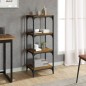 Libreria rovere fumo 40x33x100 cm Legno Multistrato e Acciaio Libreria rovere fumo 40x33x100 cm Legno Multistrato e Acciaio