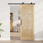Porta Scorrevole vidaXL con Set di Ferramenta "ORKDAL" Legno Massello di Pino Porta Scorrevole vidaXL con Set di Ferramenta "ORKDAL" Legno Massello di Pino