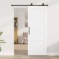 porta scorrevole vidaXL con set di accessori 'ORKDAL'bianca in legno massello di pino
