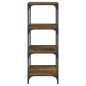 Libreria rovere fumo 40x33x100 cm Legno Multistrato e Acciaio Libreria rovere fumo 40x33x100 cm Legno Multistrato e Acciaio