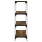 Libreria rovere fumo 40x33x100 cm Legno Multistrato e Acciaio Libreria rovere fumo 40x33x100 cm Legno Multistrato e Acciaio