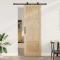 Porta Scorrevole vidaXL con Set di Hardware 'ORKDAL'in Legno Massello di Pino Porta Scorrevole vidaXL con Set di Hardware 'ORKDAL'in Legno Massello di Pino