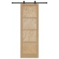 Porta Scorrevole vidaXL con Set di Hardware 'ORKDAL'in Legno Massello di Pino Porta Scorrevole vidaXL con Set di Hardware 'ORKDAL'in Legno Massello di Pino