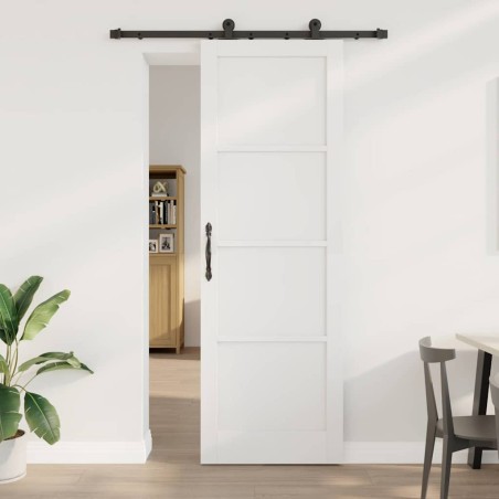porta scorrevole con set di ferramenta 'ORKDAL'Bianca Legno Massello Pino