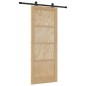 vidaXL Porta Scorrevole con Set di Ferramenta 'ORKDAL'Legno Massello di Pino