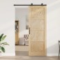 vidaXL Porta scorrevole con set hardware 'ORKDAL'Legno massello di pino