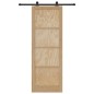 vidaXL Porta scorrevole con set hardware 'ORKDAL'Legno massello di pino