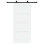 Porta Scorrevole vidaXL con Set di Accessori 'ORKDAL'in Legno Massello Bianca Porta Scorrevole vidaXL con Set di Accessori 'ORKDAL'in Legno Massello Bianca