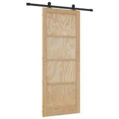 Set Porta Scorrevole vidaXL con Hardware 'ORKDAL'Legno Massello di Pino