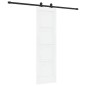 vidaXL Porta Scorrevole con Set di Hardware 'ORKDAL'Bianco Legno Massello di Pino