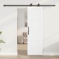 vidaXL Porta Scorrevole con Set di Hardware 'ORKDAL'Bianco Legno Massello di Pino