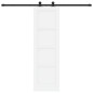 vidaXL Porta Scorrevole con Set di Hardware 'ORKDAL'Bianco Legno Massello di Pino
