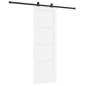 vidaXL Porta Scorrevole con Set di Ferramenta 'ORKDAL'Bianca in Legno Massello di Pino vidaXL Porta Scorrevole con Set di Ferramenta 'ORKDAL'Bianca in Legno Massello di Pino