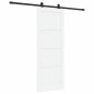 Porta Scorrevole vidaXL con Set di Ferramenta 'ORKDAL'Bianca in Legno Massello di Pino Porta Scorrevole vidaXL con Set di Ferramenta 'ORKDAL'Bianca in Legno Massello di Pino