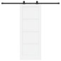 Porta Scorrevole vidaXL con Set di Ferramenta 'ORKDAL'Bianca in Legno Massello di Pino Porta Scorrevole vidaXL con Set di Ferramenta 'ORKDAL'Bianca in Legno Massello di Pino