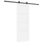 Porta Scorrevole vidaXL con Set di Ferramenta 'ORKDAL'Bianca in Legno Massello di Pino Porta Scorrevole vidaXL con Set di Ferramenta 'ORKDAL'Bianca in Legno Massello di Pino