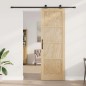 porta scorrevole vidaXL con set di ferramenta 'ORKDAL'in legno massello di pino